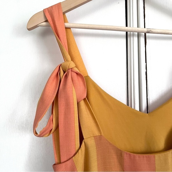 Show Me Your Mumu Throw and Go Tie Mini Sunset Stripe Size XS Mod Retro Beach - Picture 6 of 11